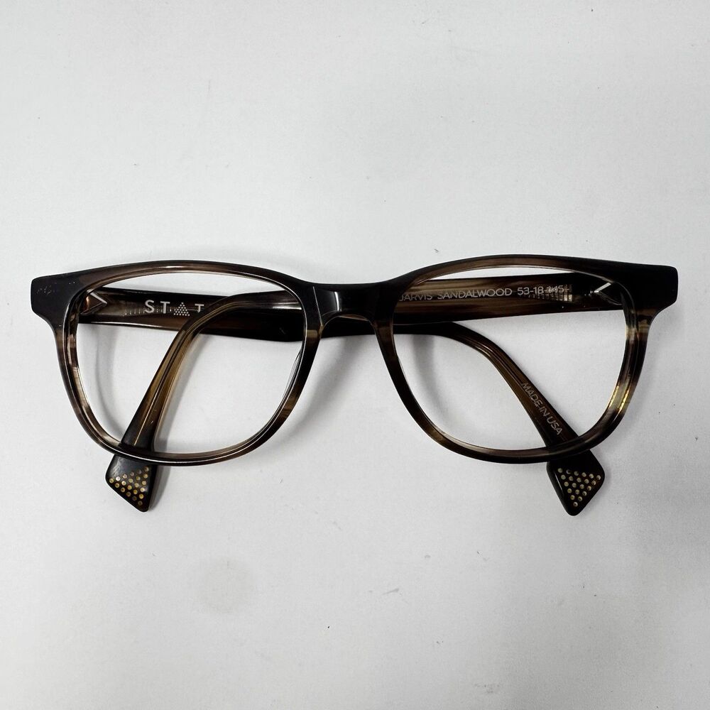 STATE Optical Co Jarvis Sandalwood Eyeglass Frames 53-18-145 Made in USA